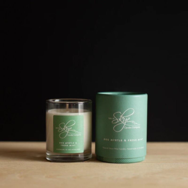 Bog Myrtle and Fresh Mint Small Handmade Candle