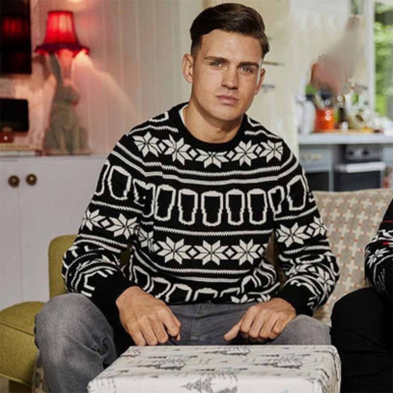 Guinness Pint Glasses Christmas Knit Sweater