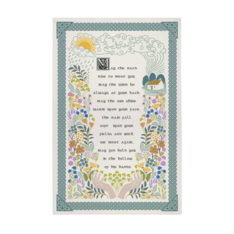Traditional Blessing Irish Kitchen Towel