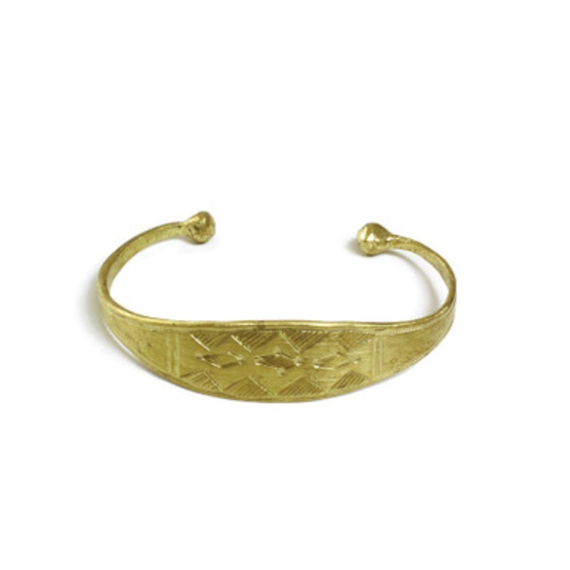 Tuareg Wide Etched Bracelet
