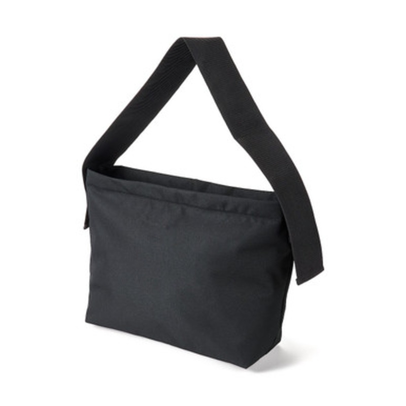 WaterResistant Square Shoulder Bag with Wide Strap