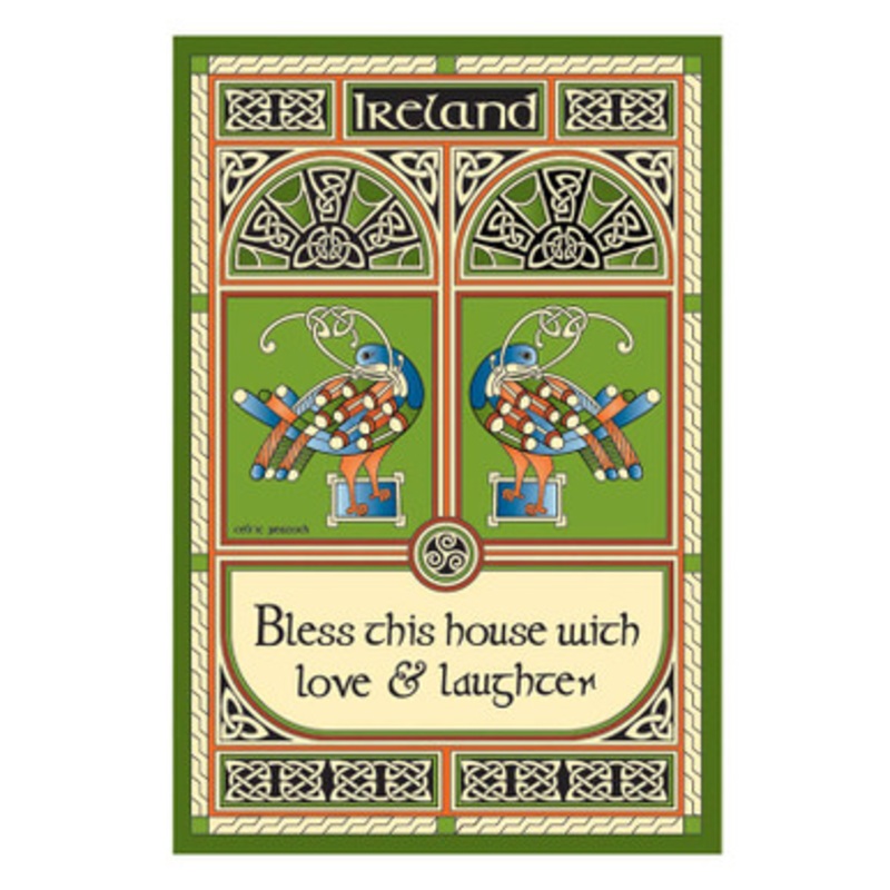 Emblems of Ireland Tea Towel