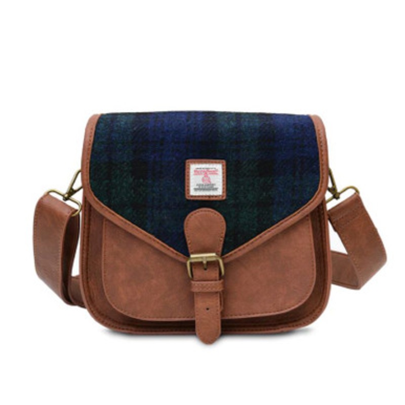 Islander Harris Tweed Tartan Saddle Bag