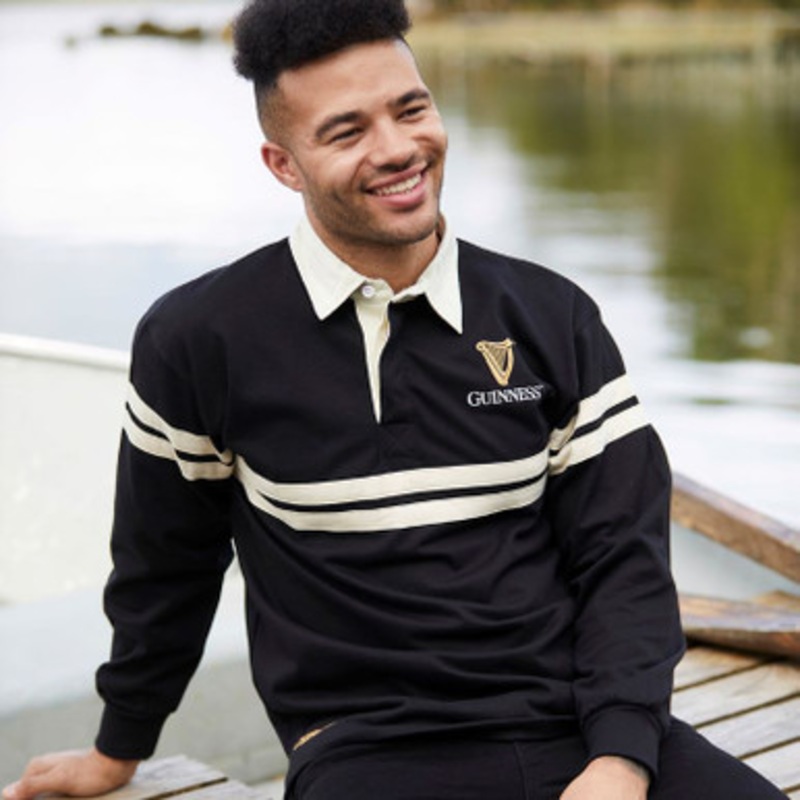 Long Sleeve Guinness Tape Rugby Shirt