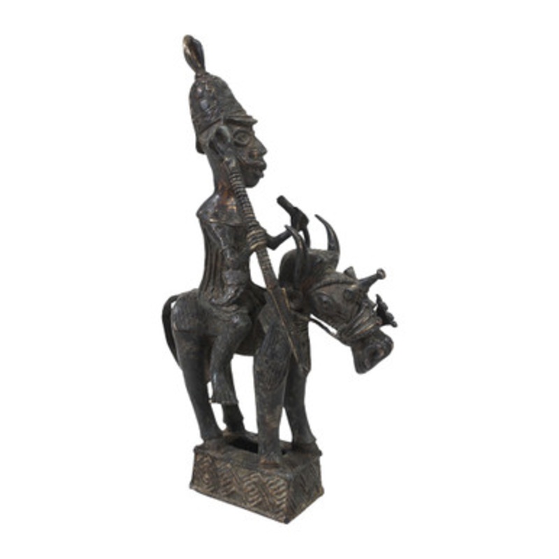 Lost Wax Bronze Horseman Sculpture