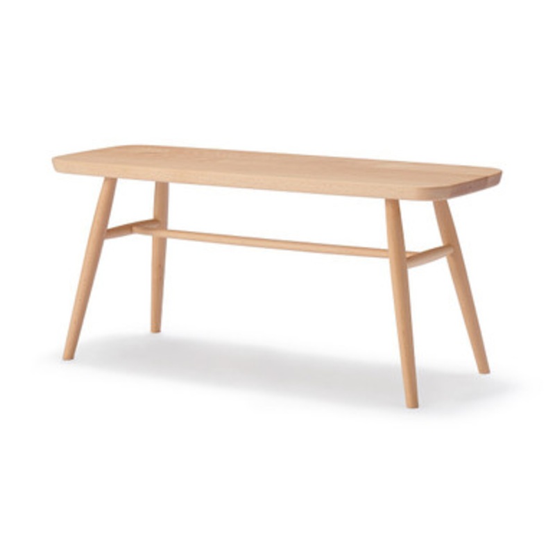 Solid Beech Rounded Leg Bench