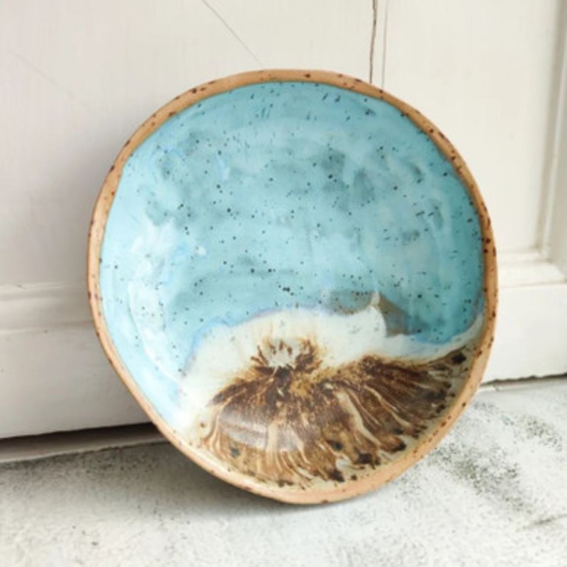 Stoneware Hand Thrown Coastline Bowl