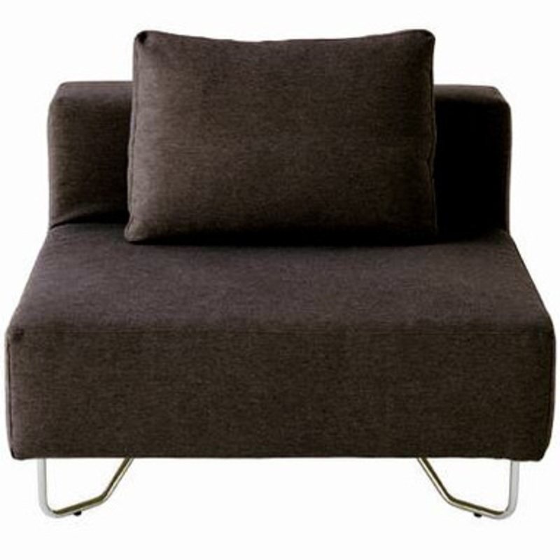 Unit Sofa  Single  Black/Brown