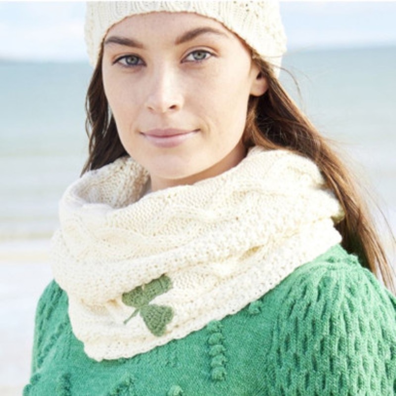 Women's Irish Shamrock Snood Scarf