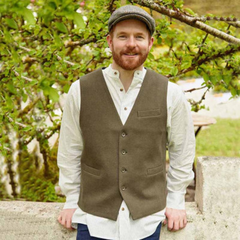 Inch Wool Tweed Vest