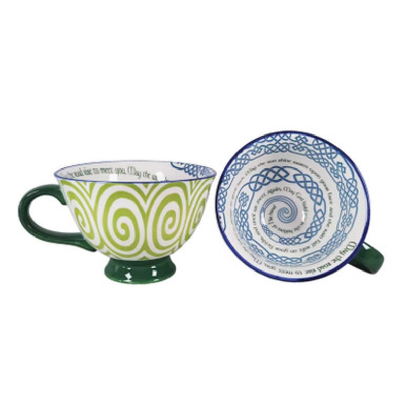 Irish Blessing Celtic Knot Latte Cup