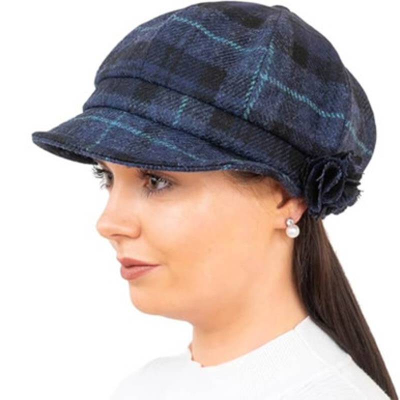 Irish Wool Ladies Newsboy Hat