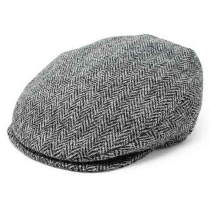 Vintage Herringbone Tweed Cap
