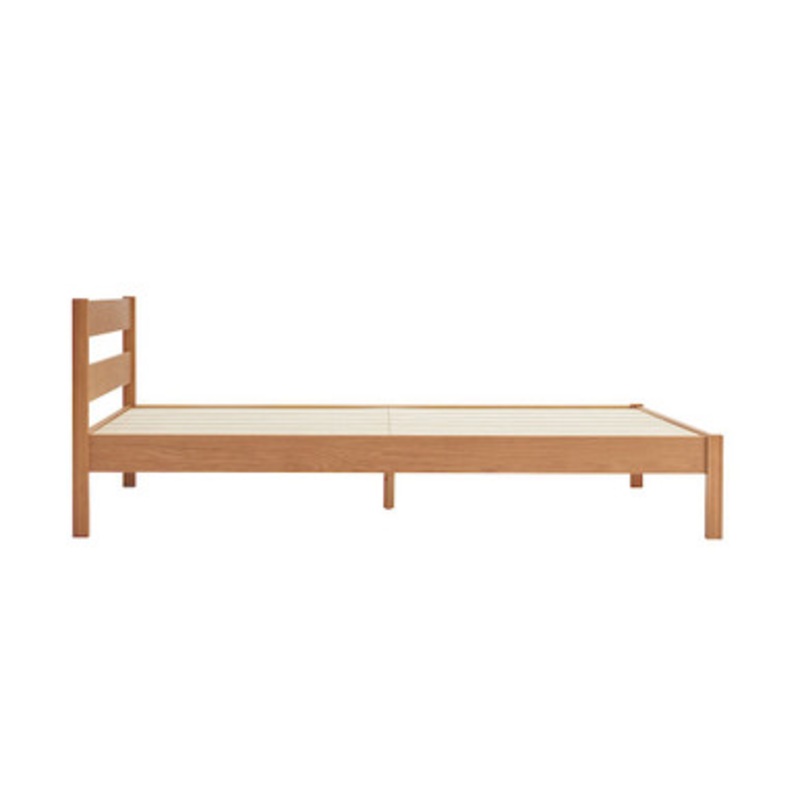 Wood Oak Veneer Bed Large Double.