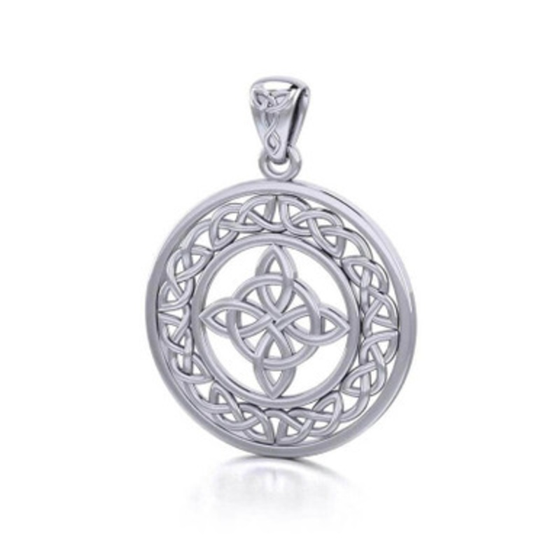 Four Point Trinity Knot Pendant on a Chain