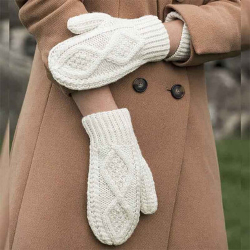 Hand-Knit Adult Mittens
