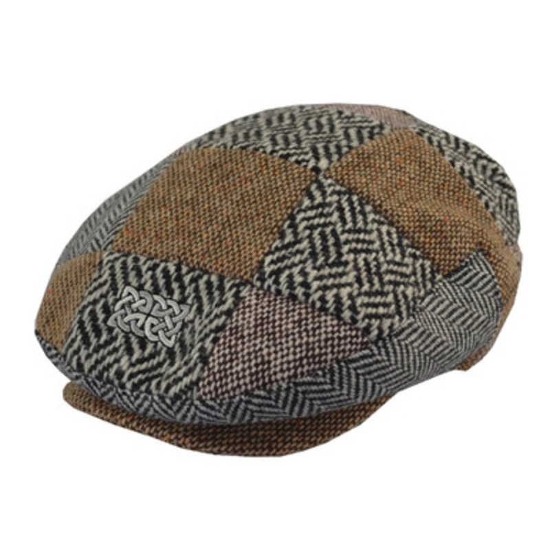 Patrick Francis Patchwork Tweed Flat Cap