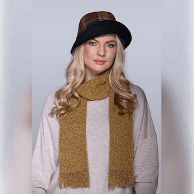 Pumpkin Irish Knit Scarf