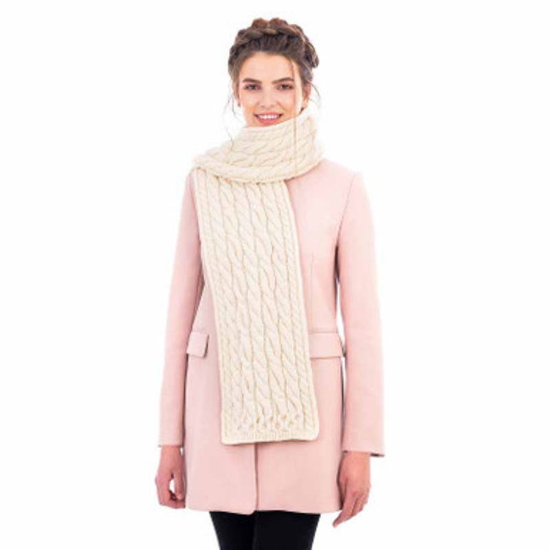 SuperSoft Merino Cable Scarf