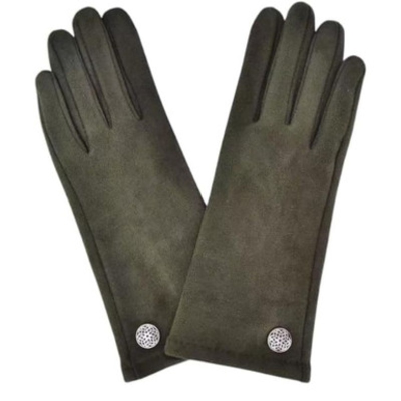 Vegan Suede Leather Gloves
