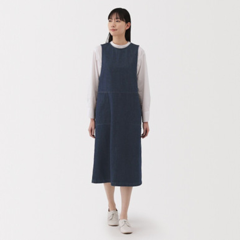 Women's Kapok Blend Sleeveless Dress  Navy