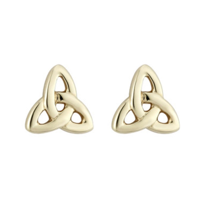 14K GOLD TRINITY KNOT STUD TINY Earrings