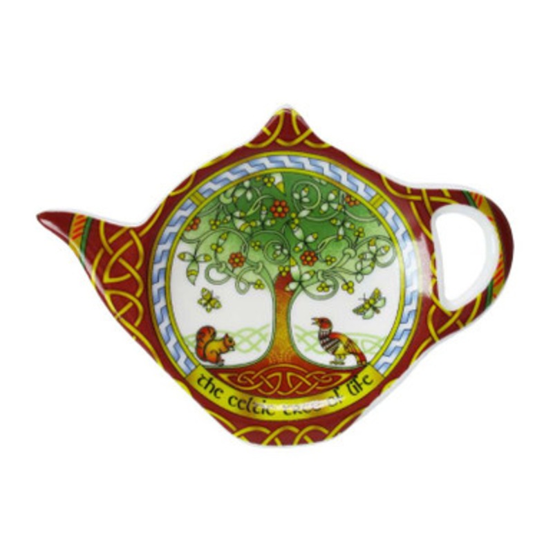 Celtic Tree of Life Bone China Teabag Holder