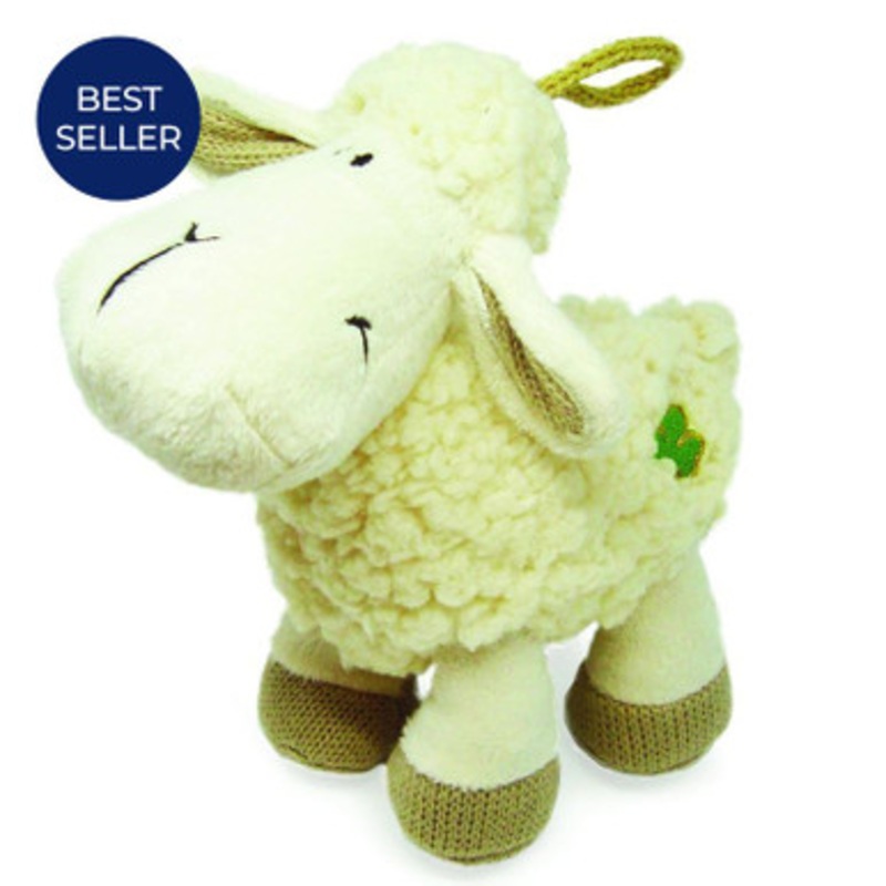 Daisy Irish Soft Sheep with Shamrock