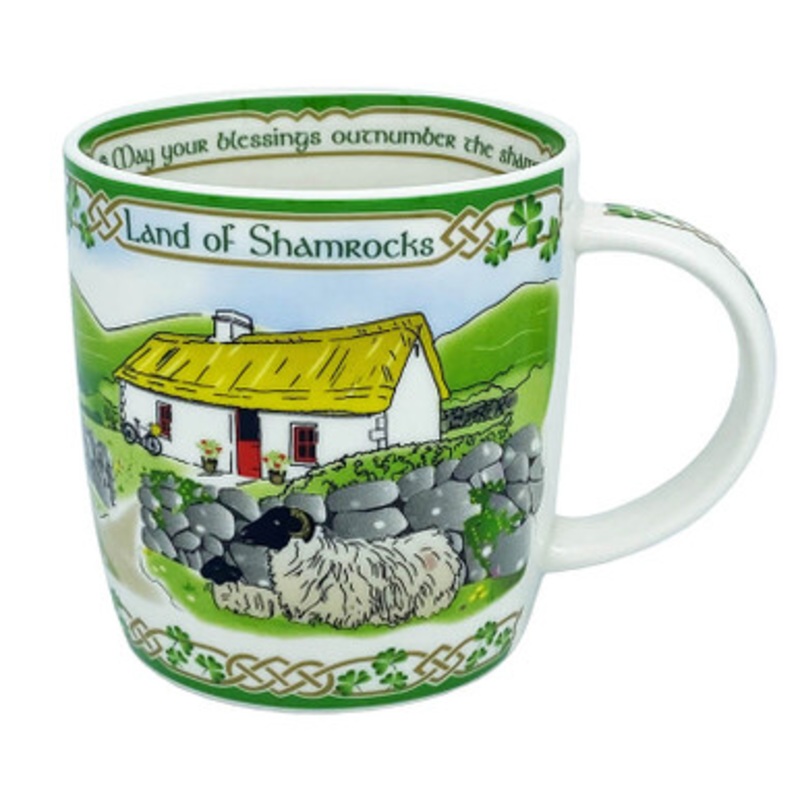 Land of Shamrocks Irish Mug