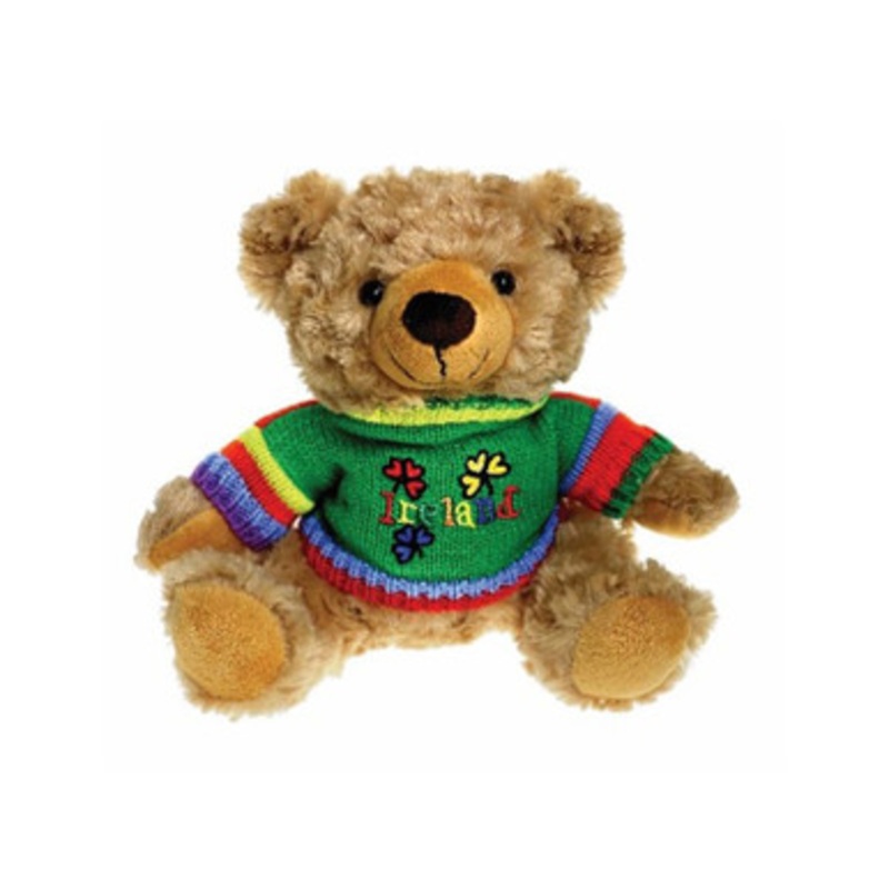 Patrick Teddy Bear with 3 Shamrock Sweaters