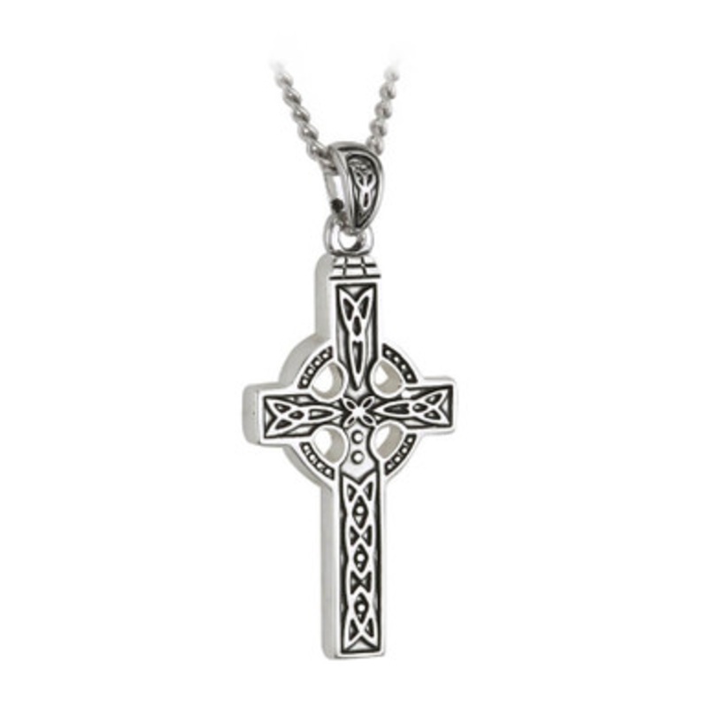 Pewter Style Celtic Cross Pendant On A Chain