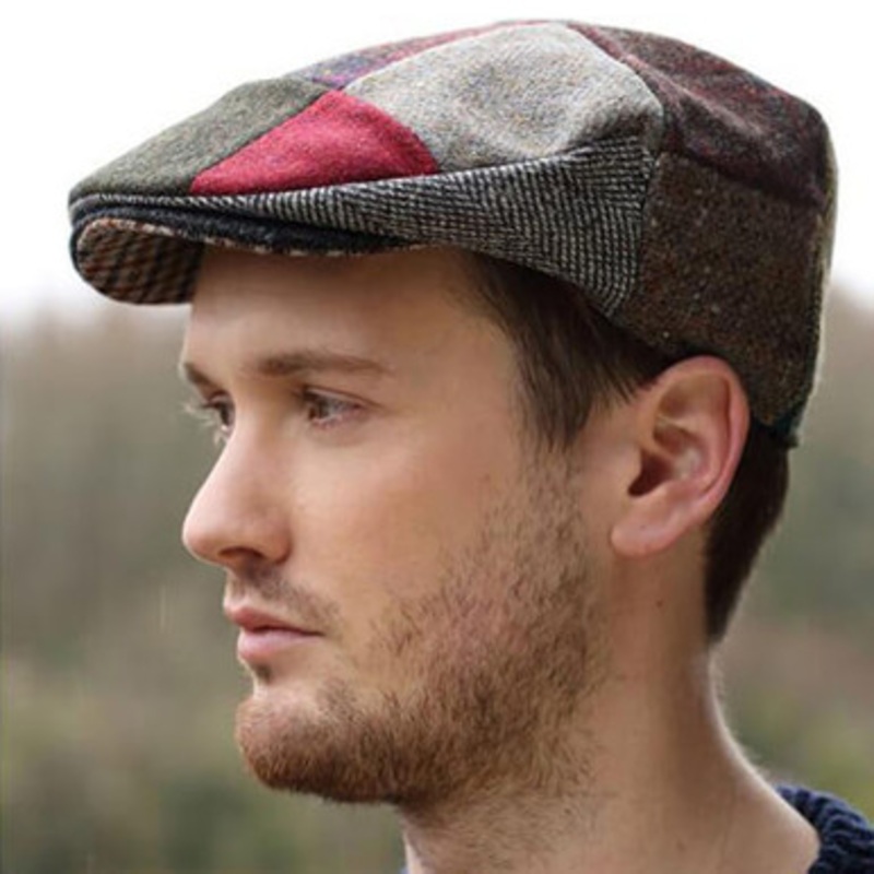 Vintage Cap Patchwork Tweed