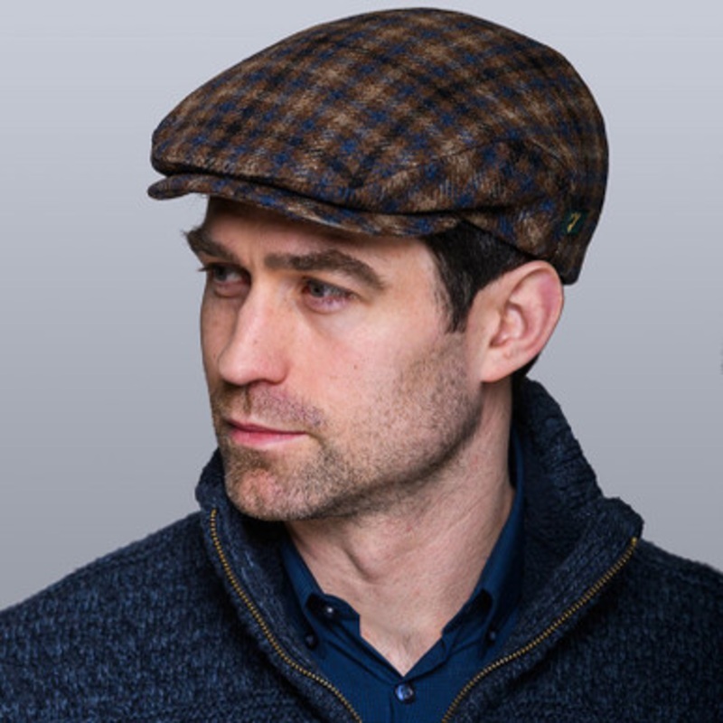 Brown Irish Donegal Cap
