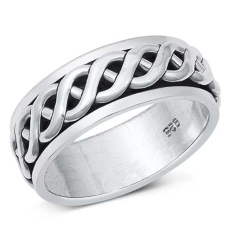 Celtic Knot Spinner Men's Ring