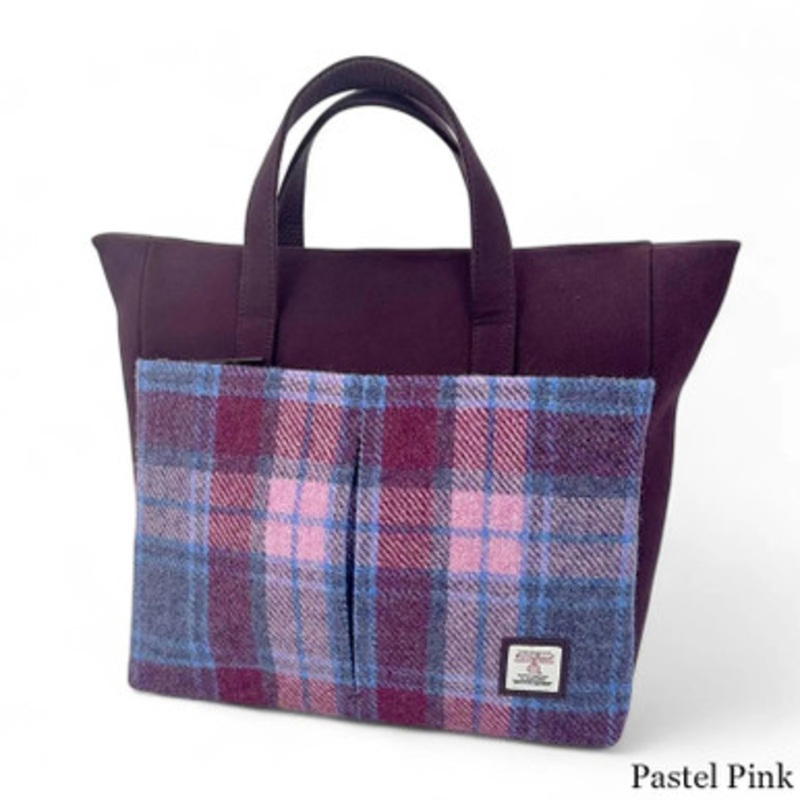 Handcrafted Harris Tweed Travel Messenger Bag