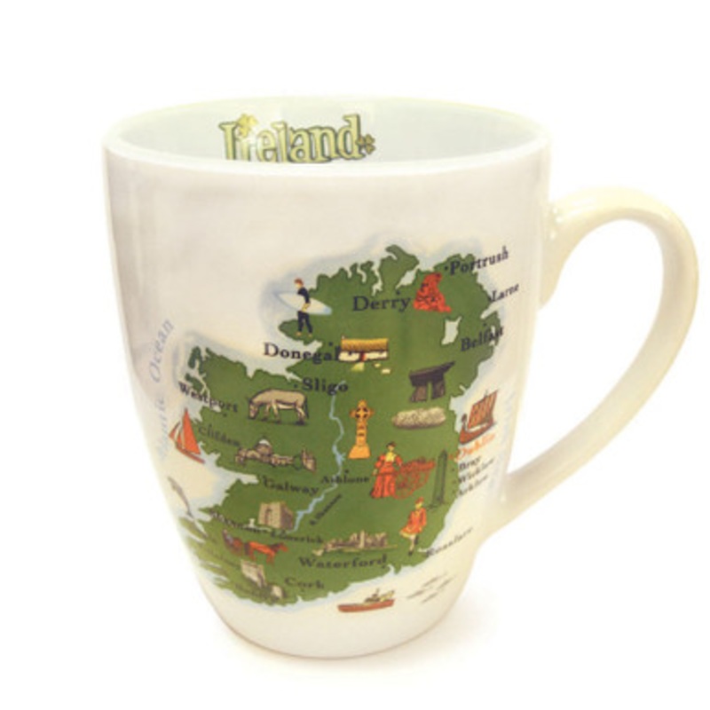 Ireland Map Tea Mug