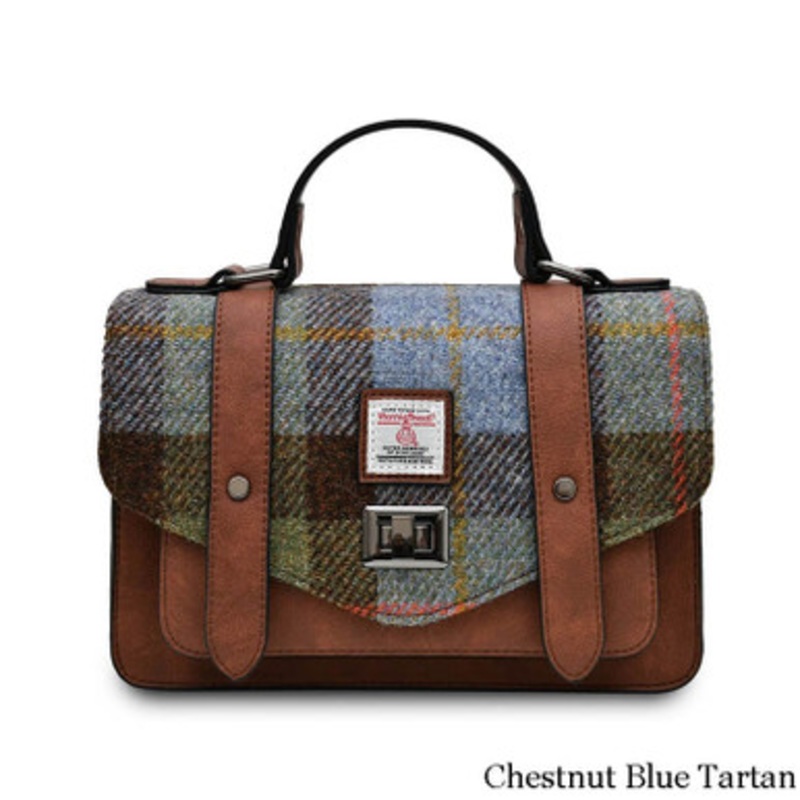 Islander Harris Tweed Tartan Satchel - Medium