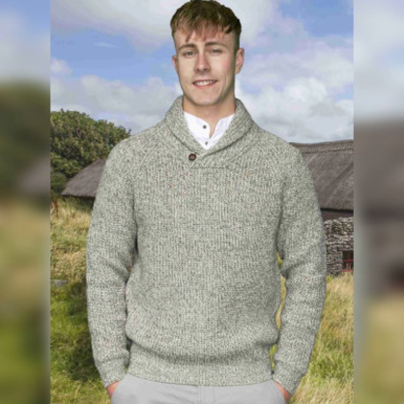 Shawl Collar Fisherman Sweater