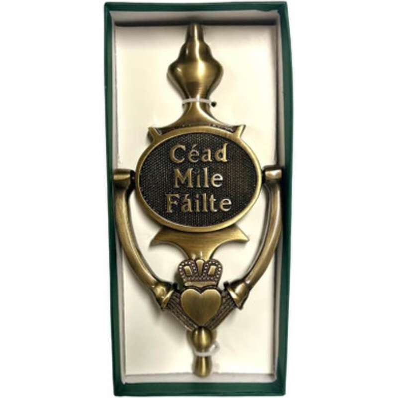 Cead Mile Failte Oval -Claddagh Door Knocker