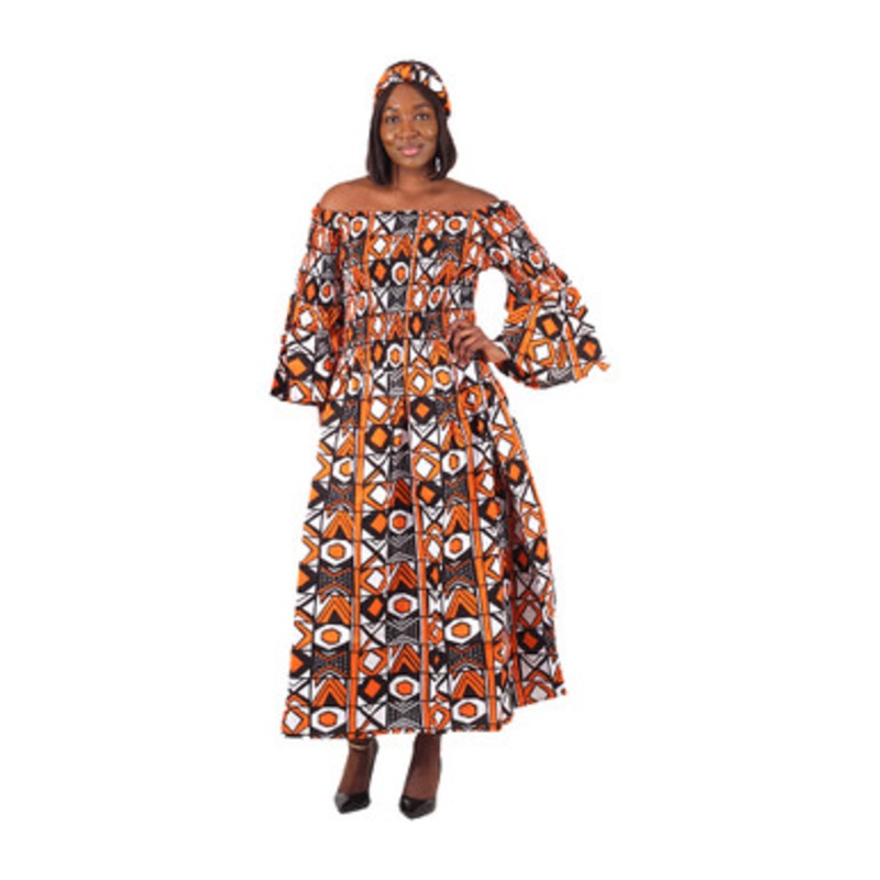 Flare-Sleeve Stretch Top Dress