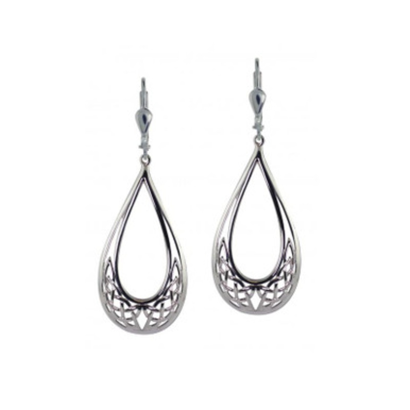 Handmade Filigree Celtic Knotwork Drop Earrings