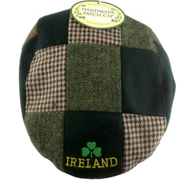 Ireland Shamrock Patchwork Flat Cap