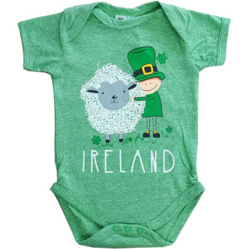 Irish Baby Vest With Leprechaun