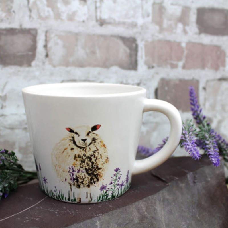 Irish Fluffy Sheep Ceramic Coffee Mug