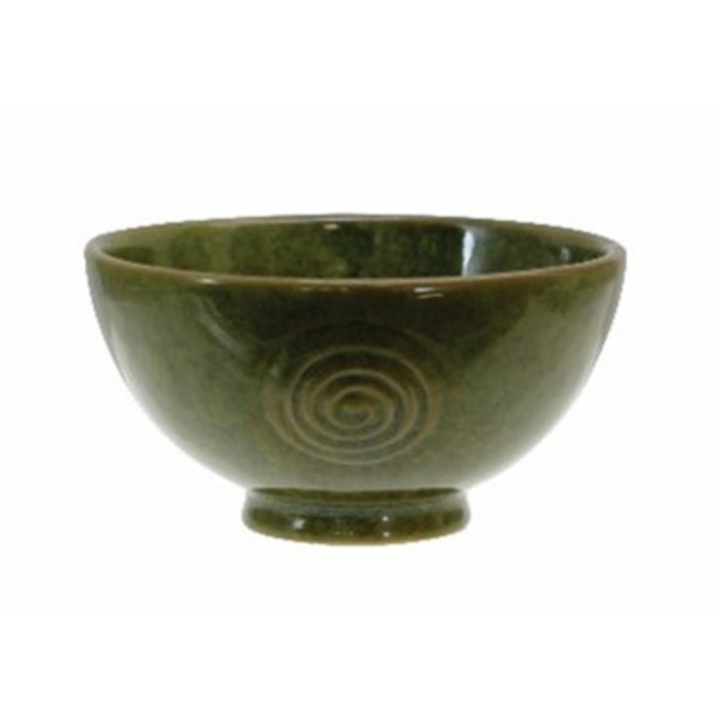 Irish Spiral Pottery Bowl