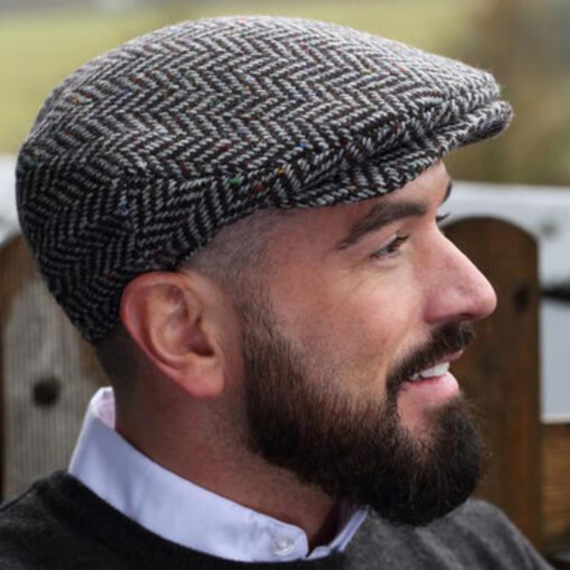 Irish Tweed Vintage Cap Herringbone