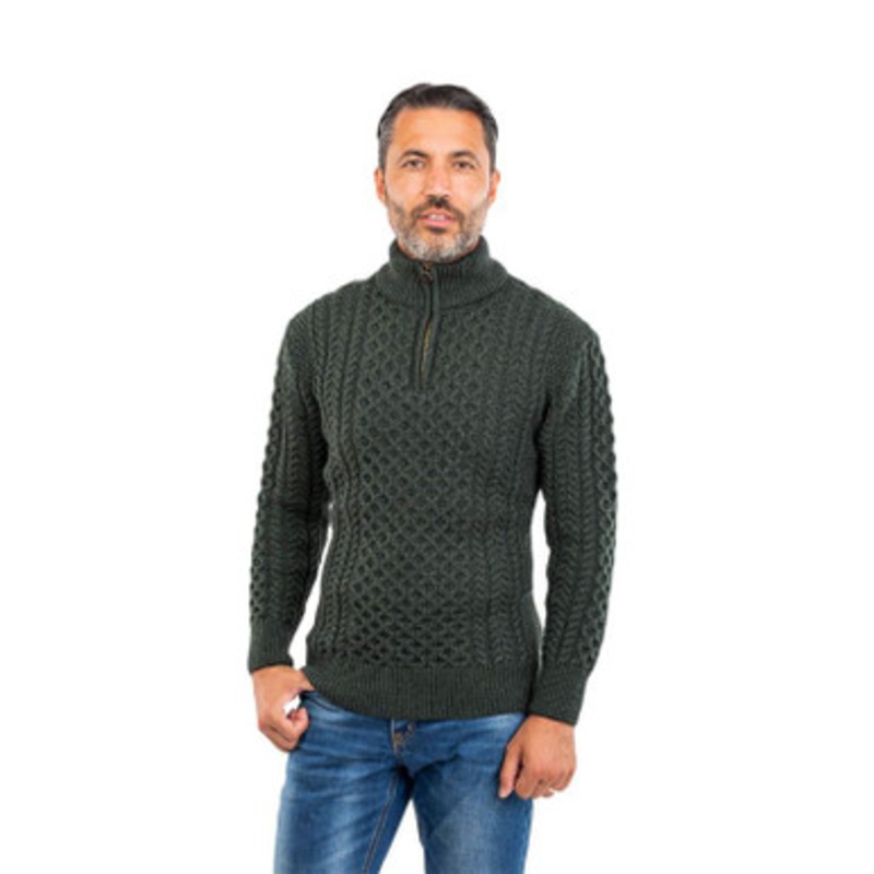 Men's Half Zip Fisherman Sweater