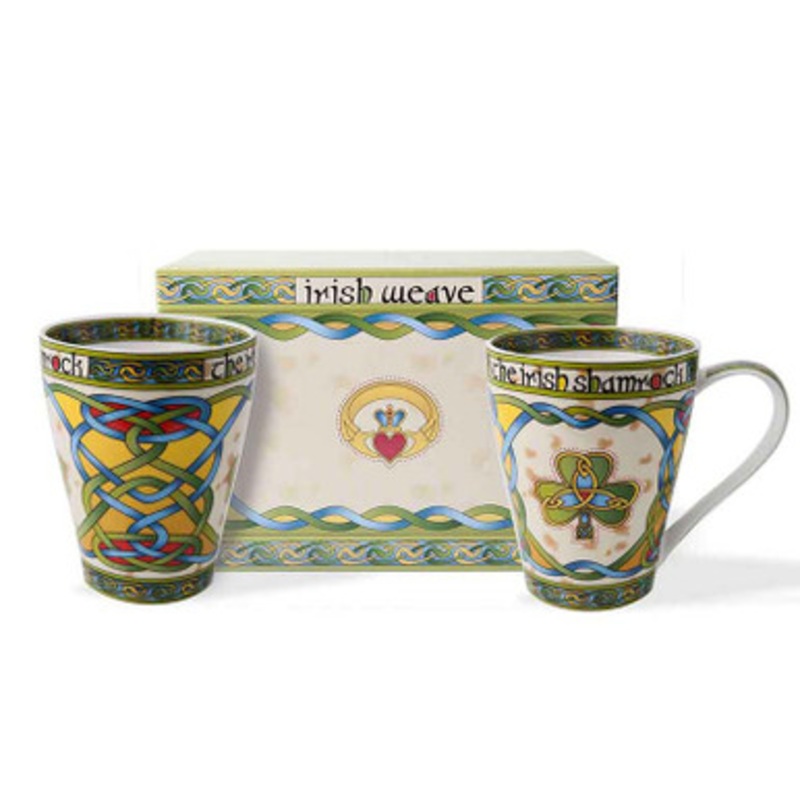 Royal Tara Shamrock Gift Mug Set