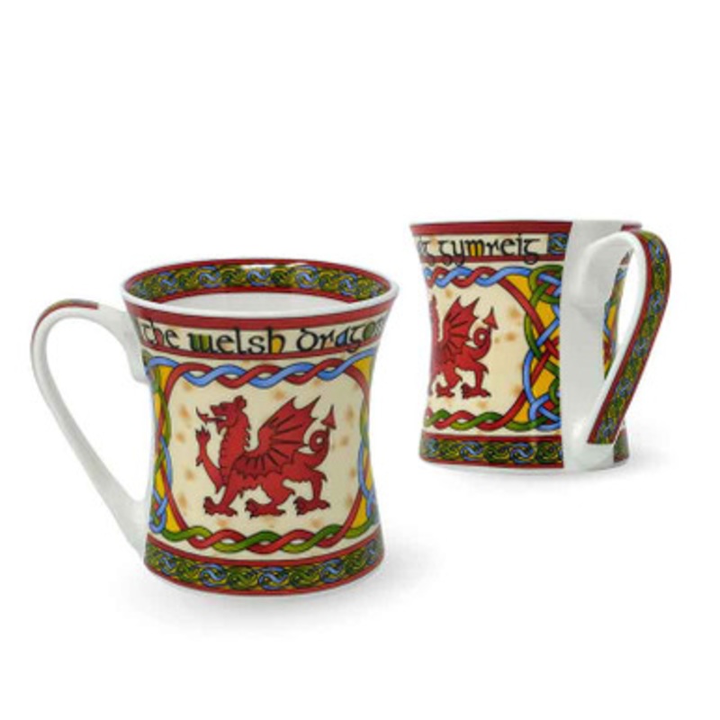 Welsh Dragon Mug Set of 2