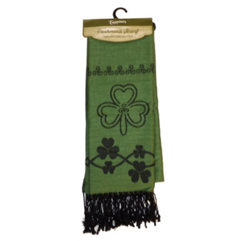 Irish Pashmina Shamrock Scarf